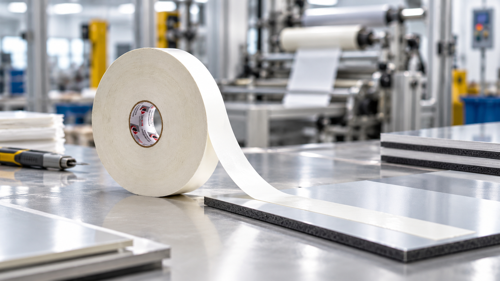 Fita dupla face para indústrias exige padrão e fornecimento confiável. Conheça as opções da CBC Flex para aplicações industriais